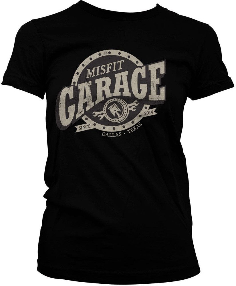 Misfit Garage T-Shirt Piston Sign Girly Tee
