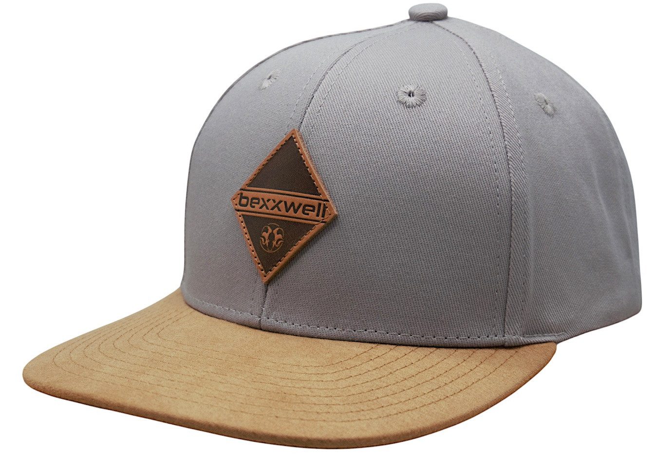 Bexxwell Snapback Cap 2er-Set Partnerlook für Klein und Groß mit Lederpatch