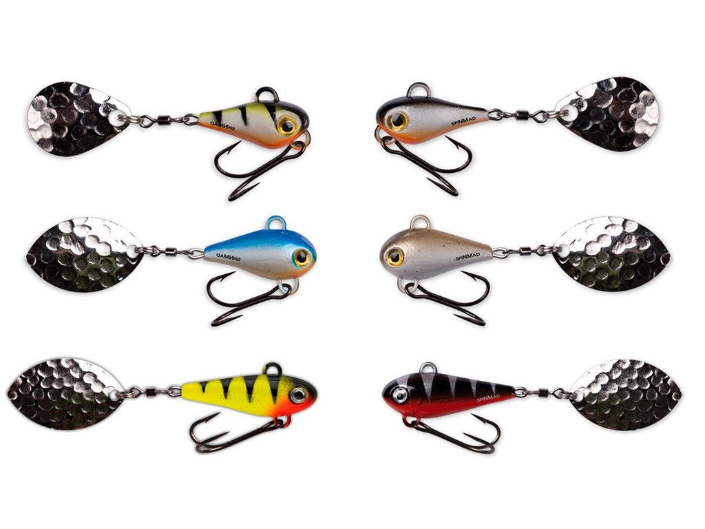 SpinMad Kunstköder SpinMad - kleines Barschset - 4 bis 10 g, (Barschset, 6-St. Einsteigerset), Einfache Köderführung - Attraktive Цвета(ов)