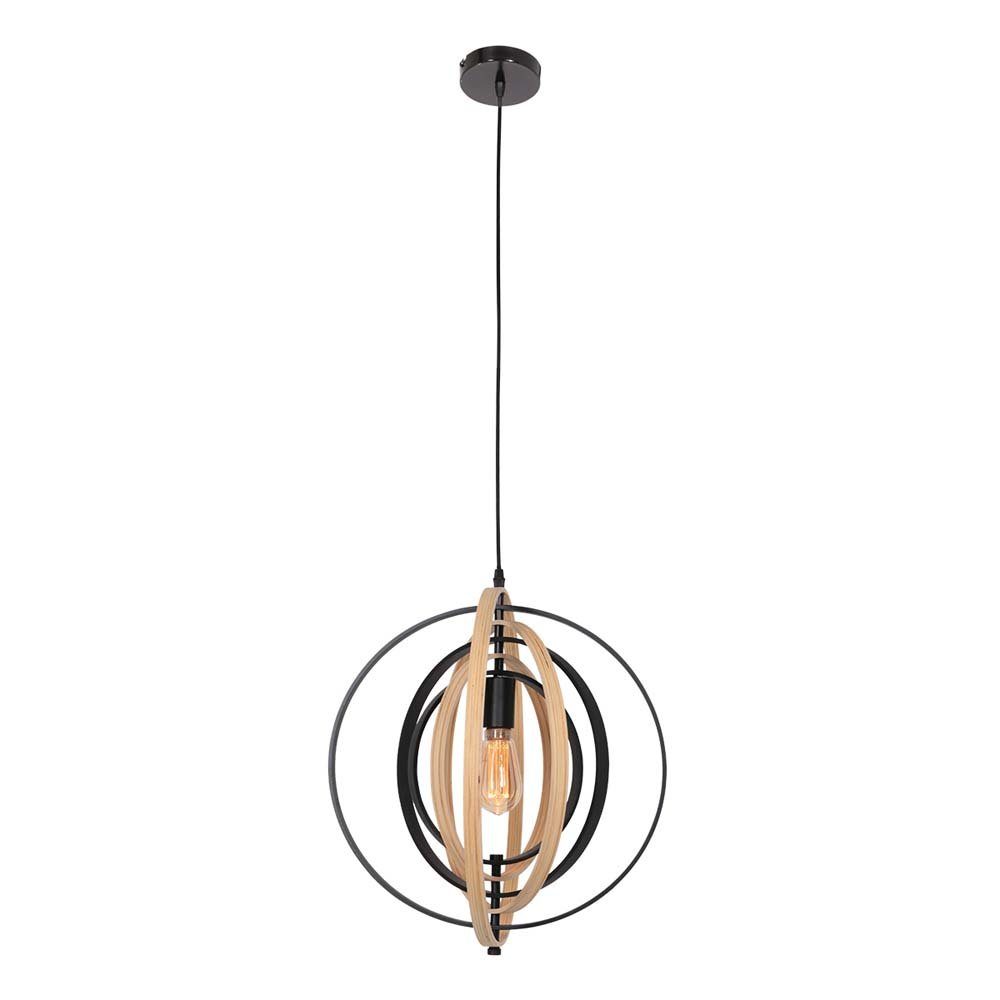 Steinhauer LIGHTING Pendelleuchte, Leuchtmittel nicht inklusive, Wohnzimmerlampe Hängeleuchte Deckenlampe Pendellampe Schwarz Metall