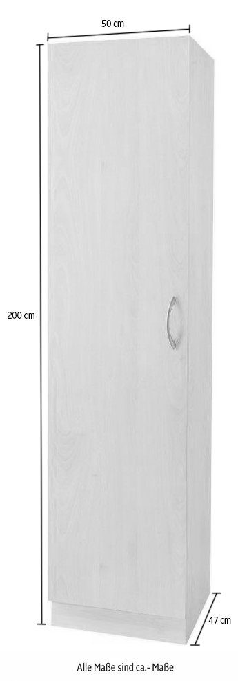 Seitenschrank Kiel | wiho Weiß Küchen Weiß breit 50 cm