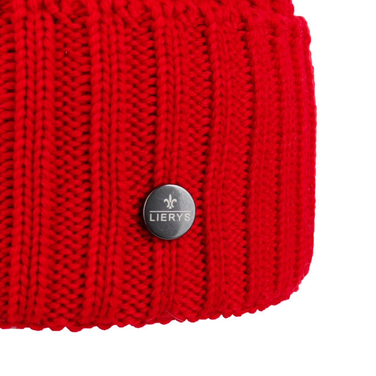 mit (1-St) Beanie in rot Beanie Lierys Made Germany Futter,