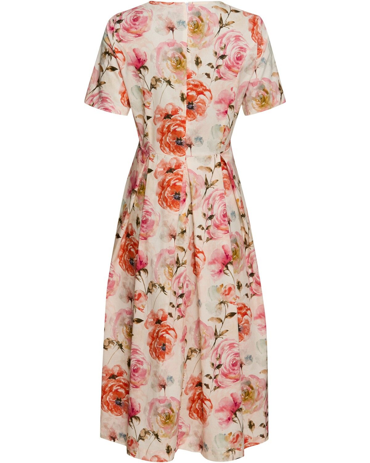 Highmoor Midikleid Halbarm-Kleid mit Rosendruck günstig online kaufen