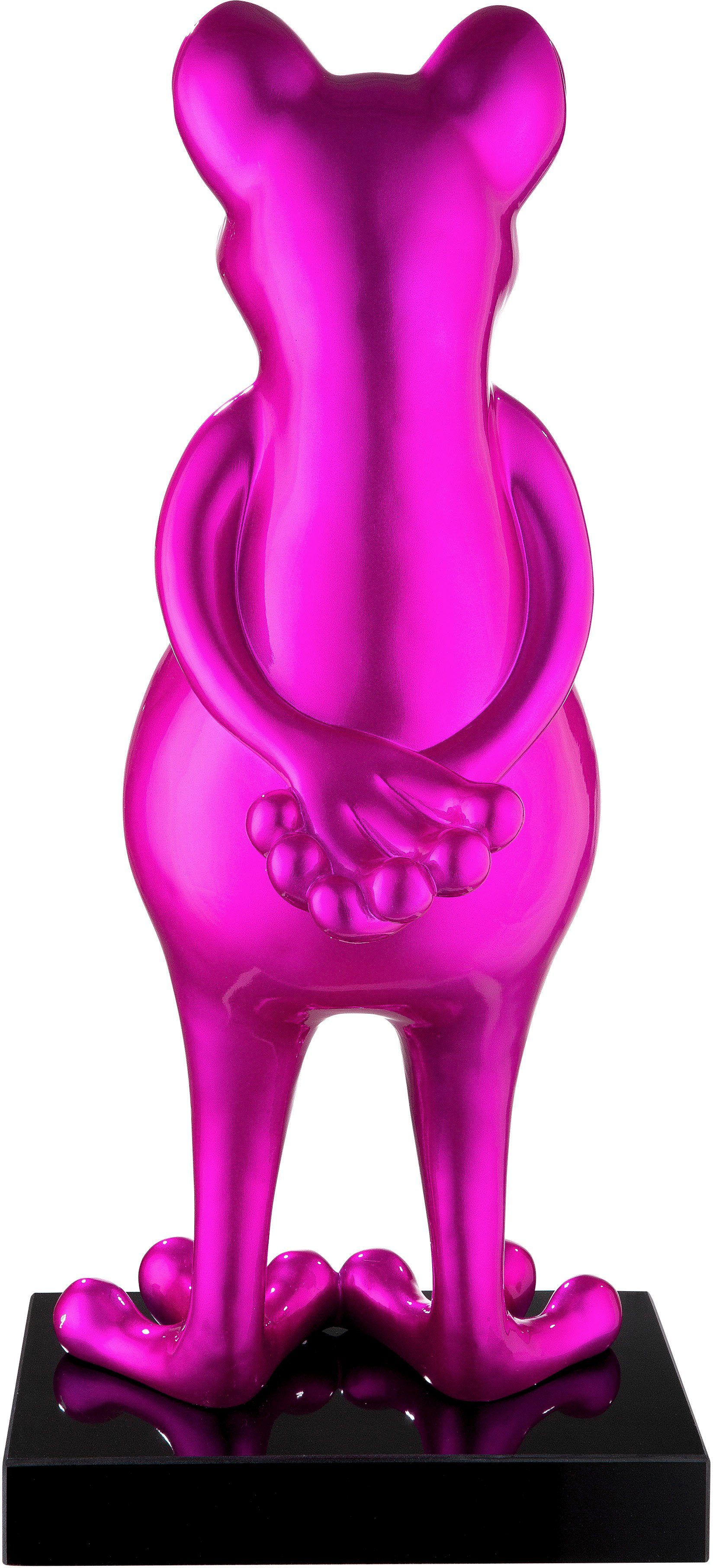 Casablanca by auf rosa Marmorbase Tierfigur St), Gilde (1 Skulptur Frog