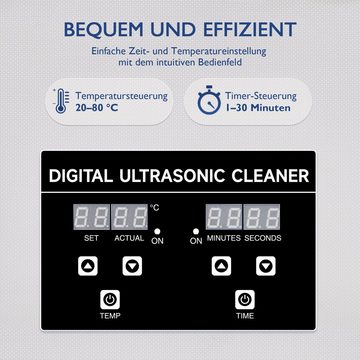 CREWORKS Ultraschallreiniger 6/10/15/30L digital Ultraschallreinigungsgerät cleaner