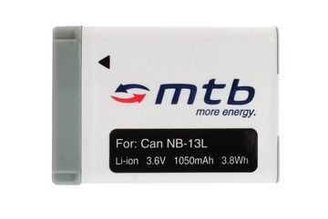 mtb more energy [BAT-445 - Li-Ion] Kamera-Akku kompatibel mit Akku-Typ Akku Canon NB-13L 1050 mAh (3,6 V), passend für: Canon PowerShot G5 X, G7 X, G9 X…