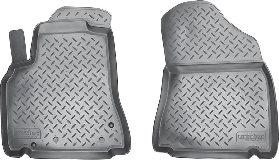 RECAMBO Passform-Fußmatten CustomComforts (2 St), für Peugeot Partner,  Tepee 2008 - 2018 vorne, perfekte Passform