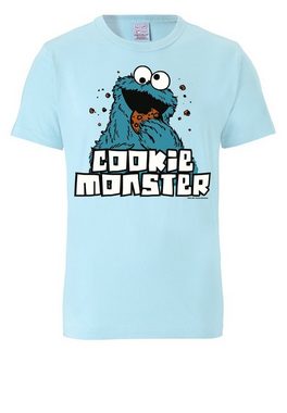 LOGOSHIRT T-Shirt Sesamstrasse - Krümelmonster mit lizenziertem Originalddesign