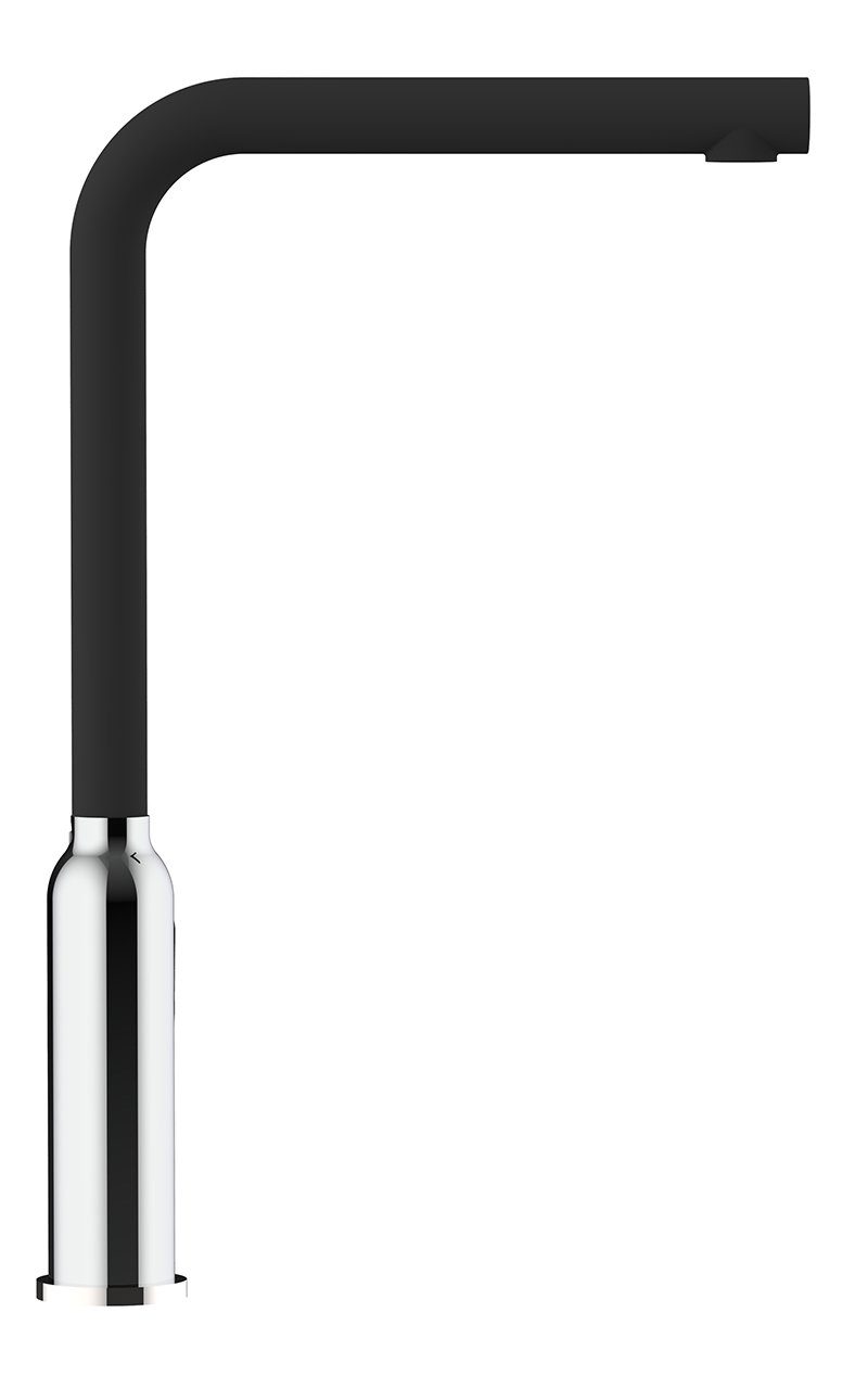 mit Hochdruck, Küchenarmatur 360° Hochwertige Schwarz Wasserhahn Design Chrom chrom Granit Küchenarmatur / schwenkbarem Auslauf Verchromung VIZIO