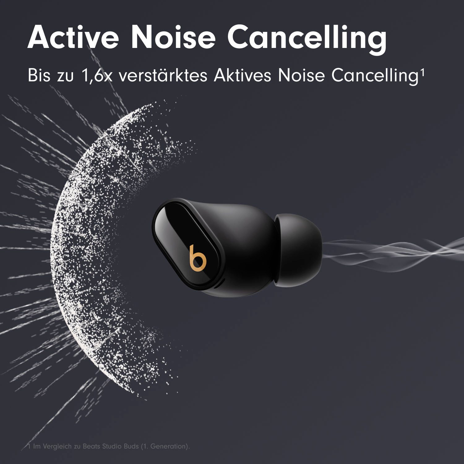 Beats by Dr. Dre Studio Buds + wireless In-Ear-Kopfhörer (Active Noise Cancelling (ANC), Sprachsteuerung, kompatibel mit Siri, Siri, Bluetooth)