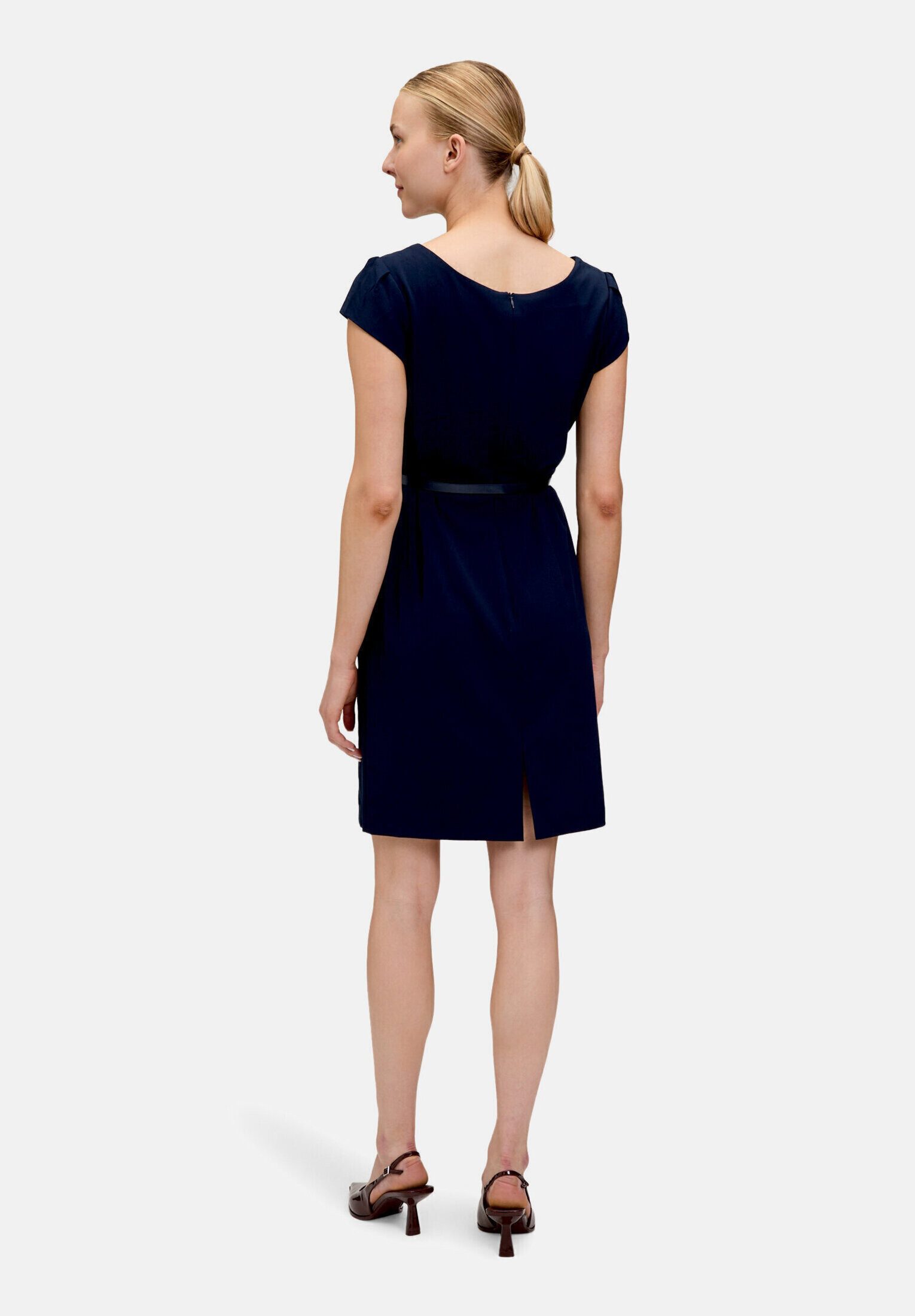 Betty&Co Etuikleid Damen mit Gürtel Gürtel