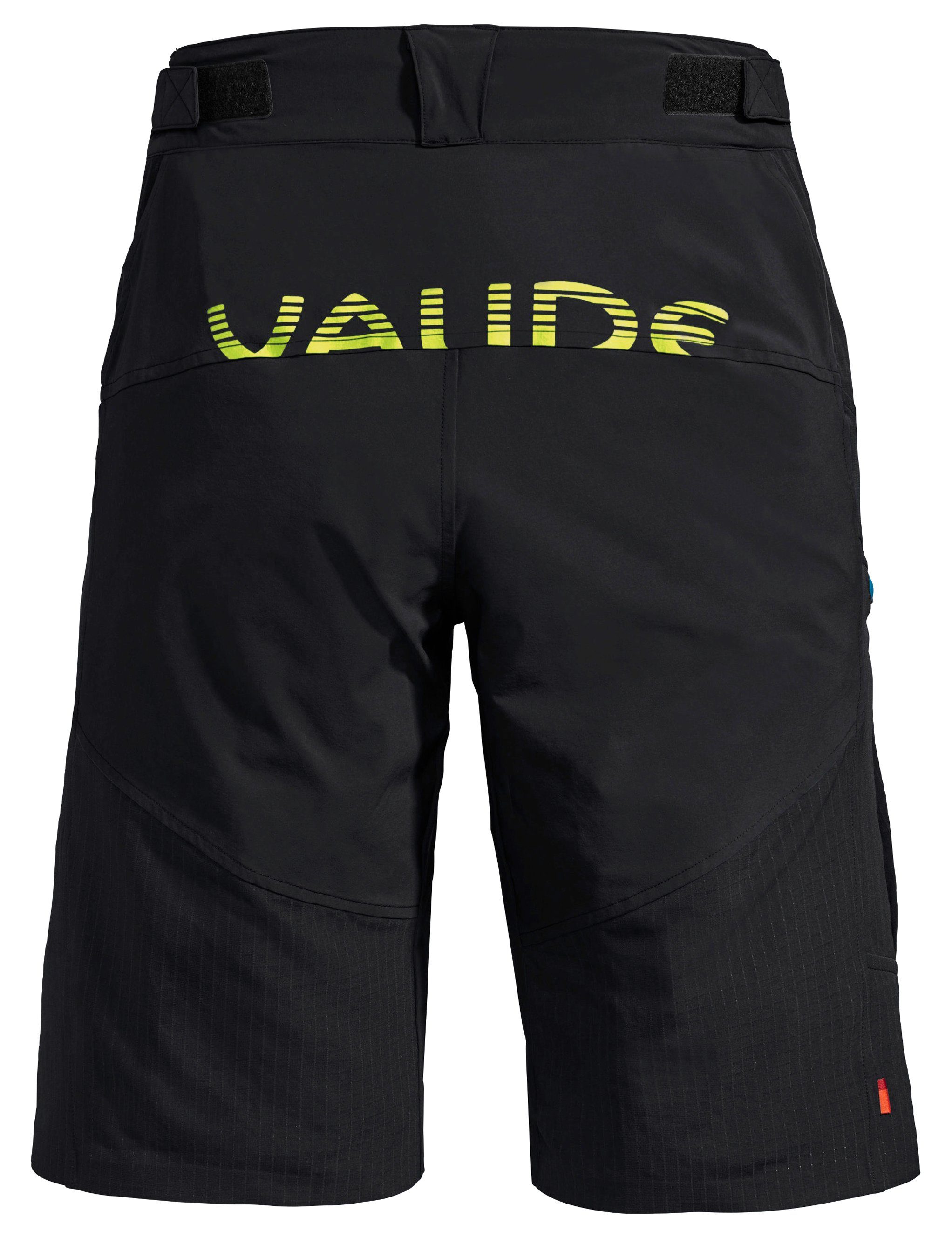 VAUDE (1-tlg) Knopf Men's Shorts Funktionshose black Grüner Virt