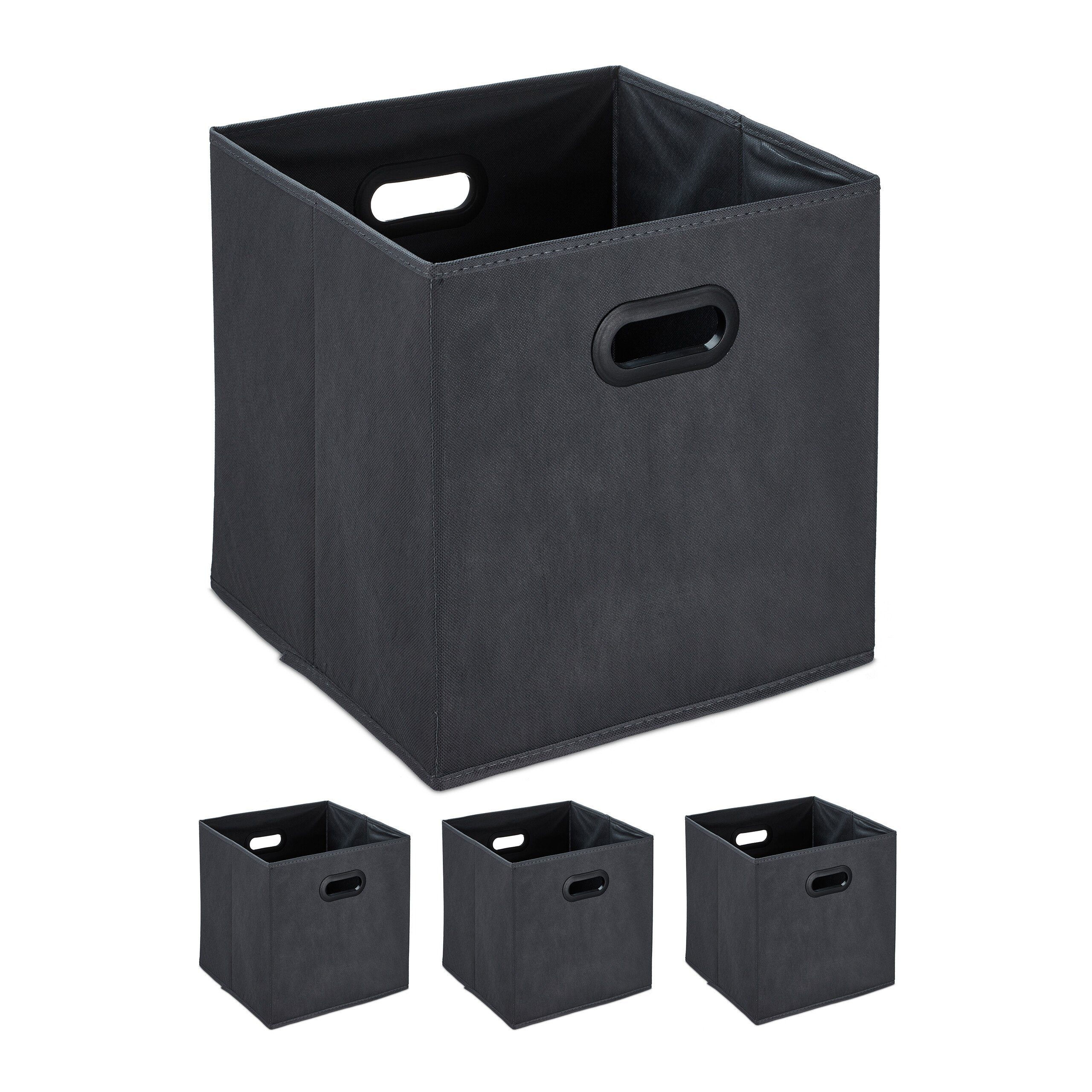 Aufbewahrungsbox in Anthrazit 4er Set