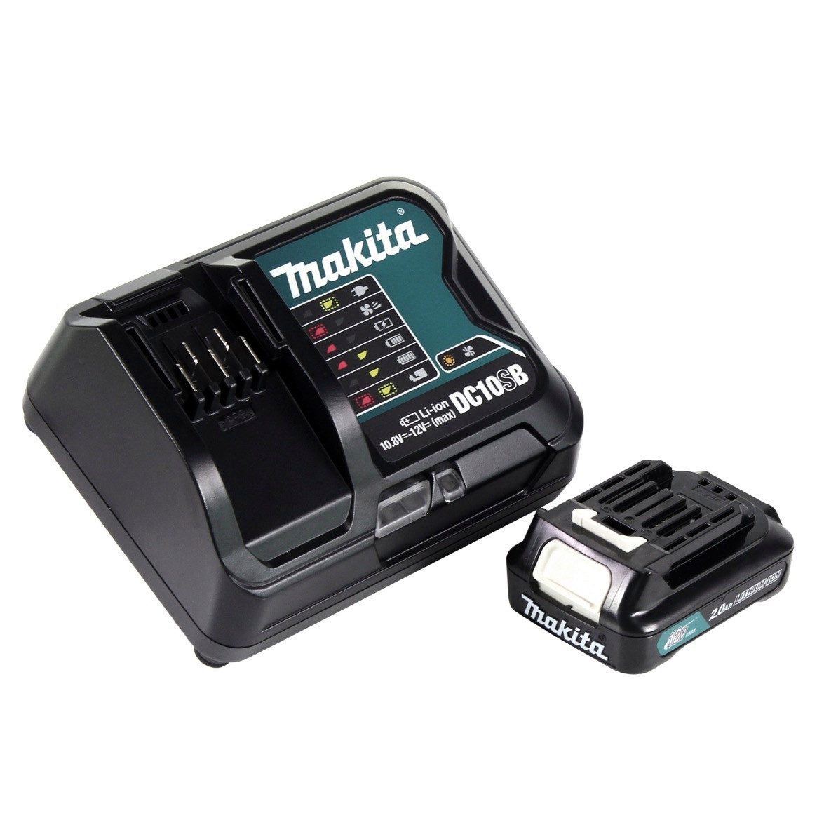 Makita Power Source Kit 12V mit 1x BL1021B Akku 2,0Ah + DC10SB Ladegerät Akkupacks