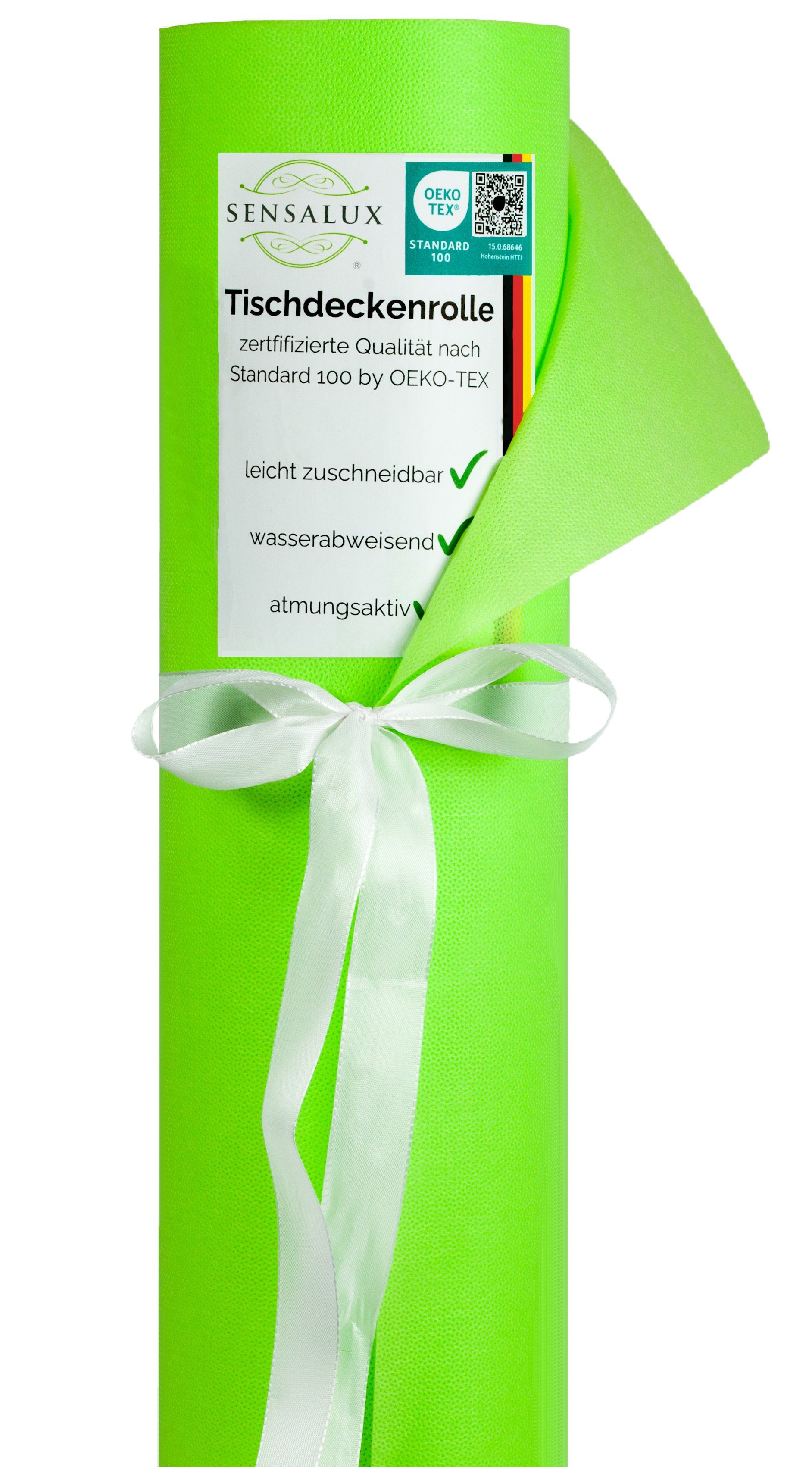 Sensalux Tischdecke Sensalux Tischdeckenrolle, 1m x 10m Apfelgrün günstig online kaufen