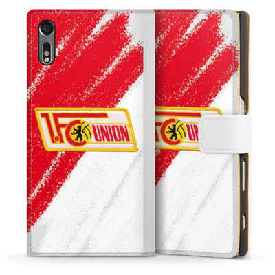 DeinDesign Handyhülle Offizielles Lizenzprodukt 1. FC Union Berlin Logo, Sony Xperia XZ Hülle Handy Flip Case Wallet Cover Handytasche Leder