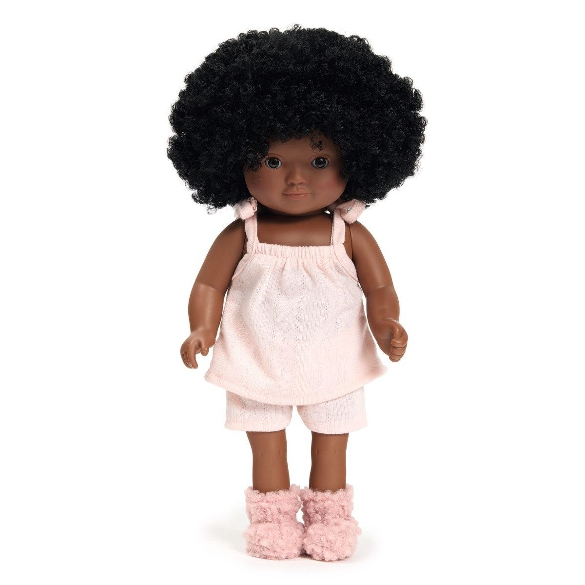 DJECO Puppenkleidung Pomea Nachtwäsche-Set für 32 cm Puppen mit Top, Hose & Pantoffeln
