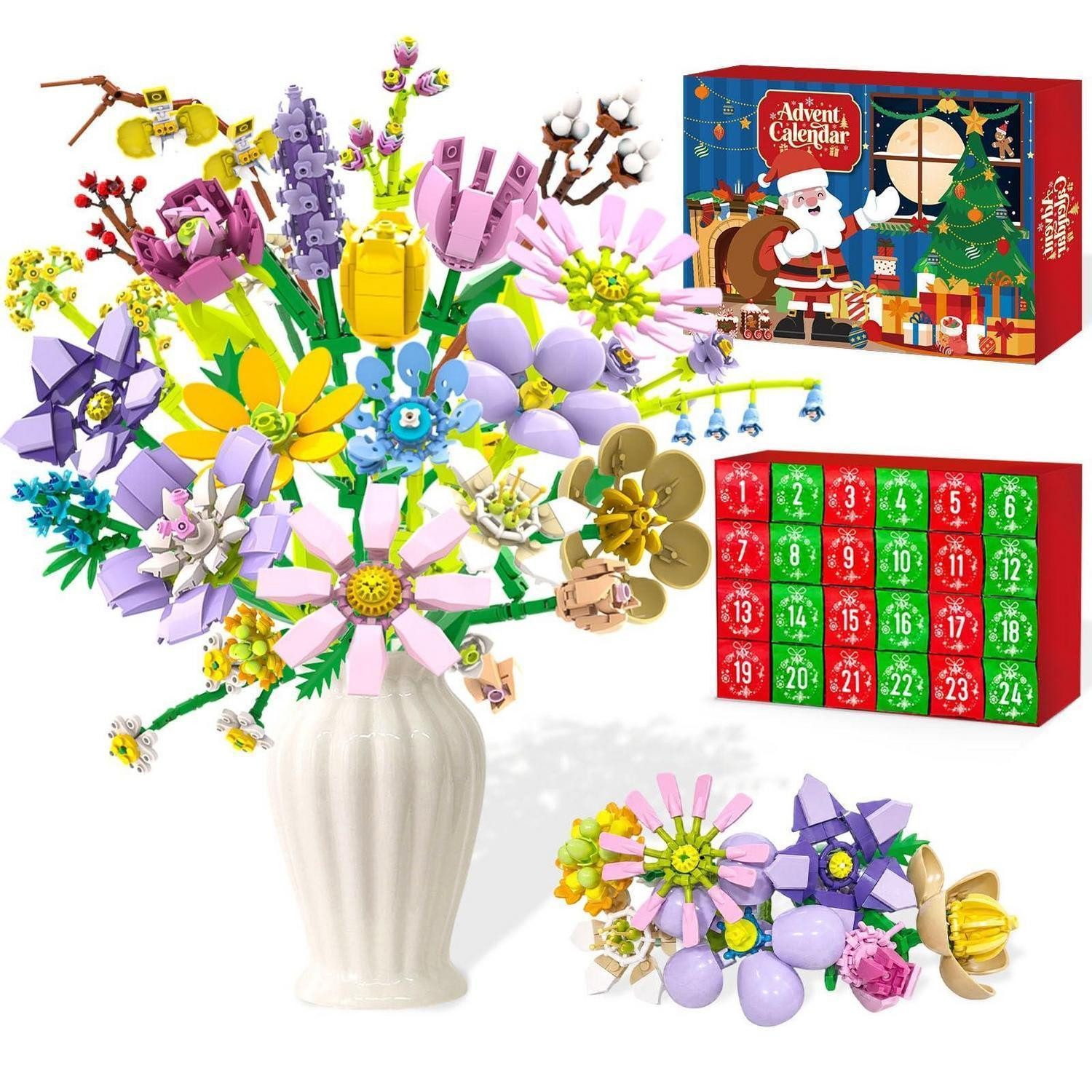 LuxusKollektion DIY-Adventskalender Adventskalender Blumen Bauset 24 Tage 1000 Teile