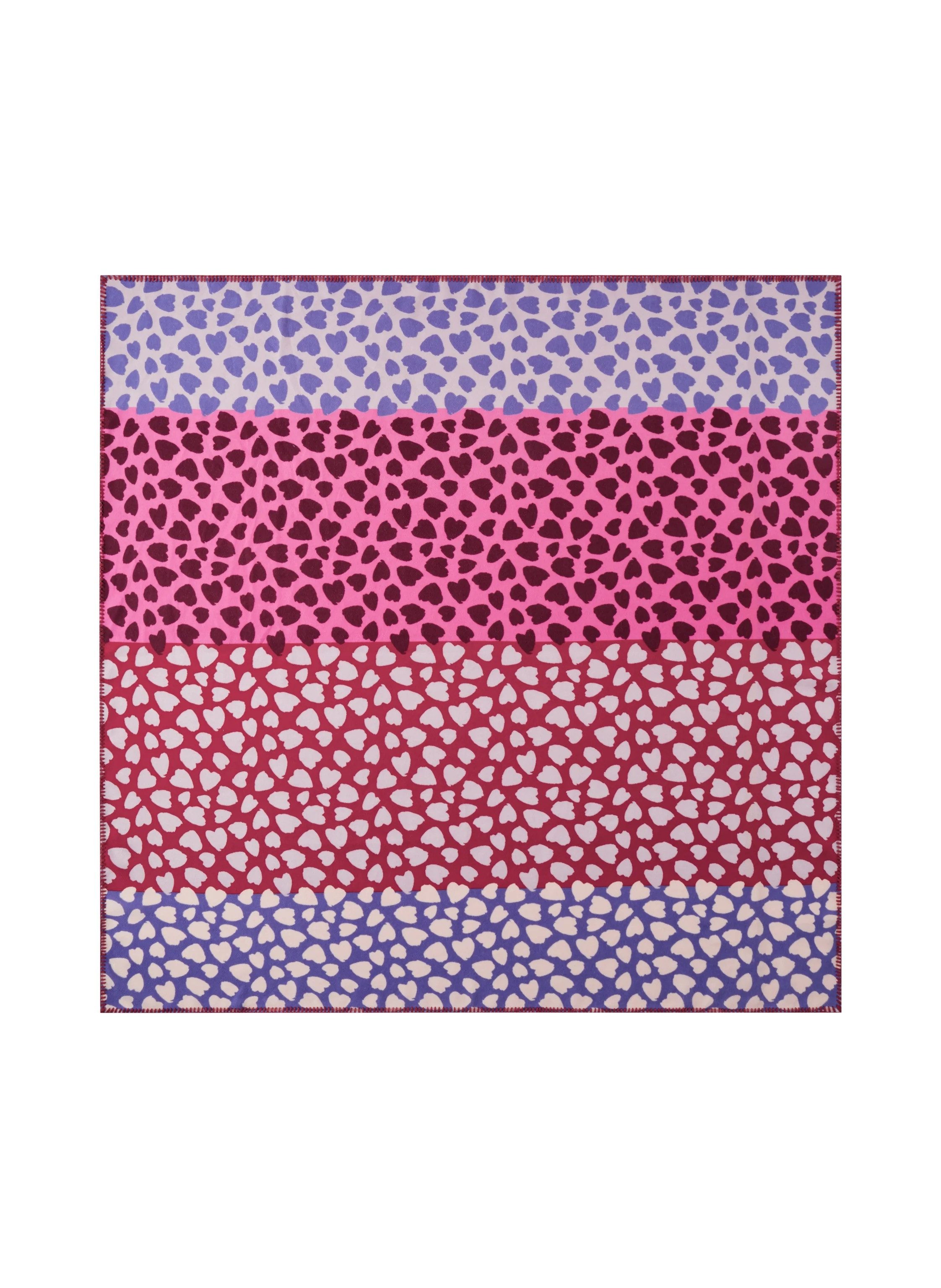 Codello Dreieckstuch Codello Dreieckstuch mit Allover-Herzmuster