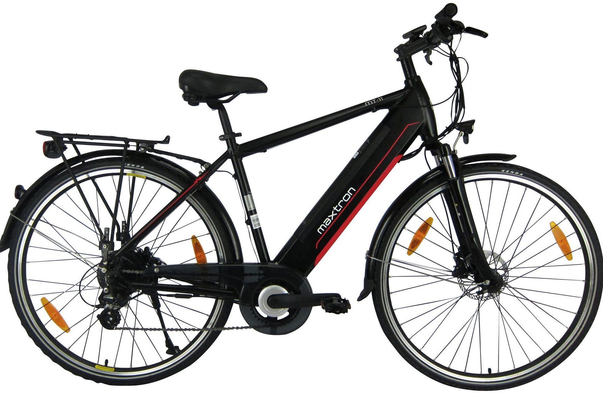 Maxtron E-Bike MT 11, 8 Gang Shimano Altus Schaltwerk, Kettenschaltung, Heckmotor, 360 Wh Akku, Pedelec, Elektrofahrrad für Herren, Trekkingrad