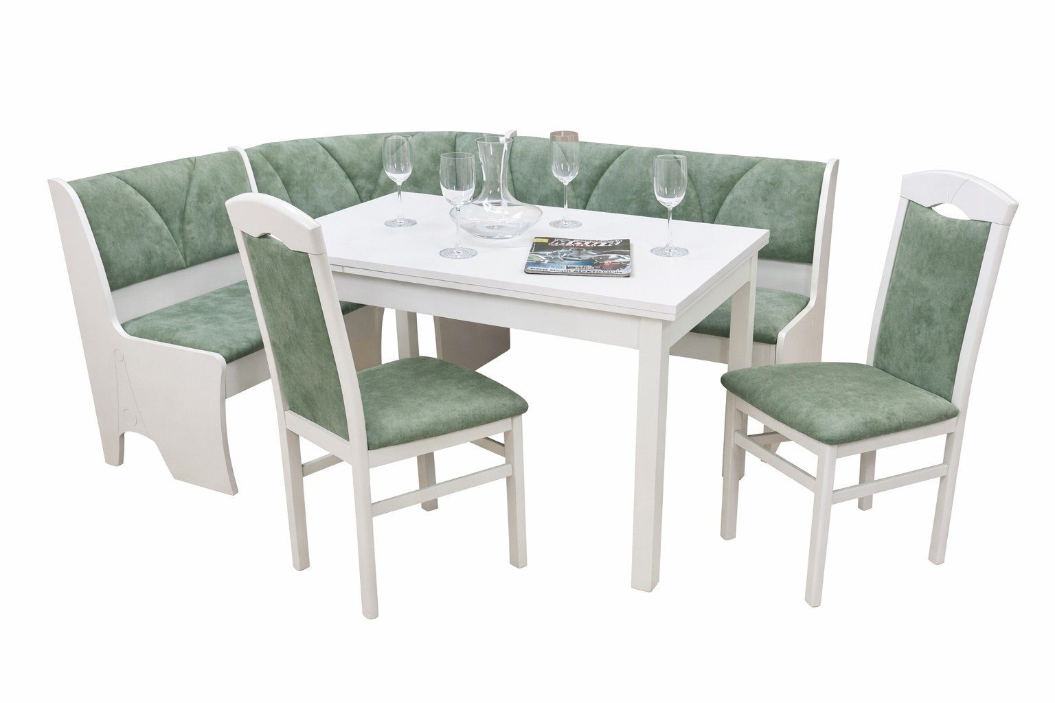 moebel-direkt-online Sitzgruppe 4teilige Eckbankgruppe, (Spar-Set, 4teiliges Set)