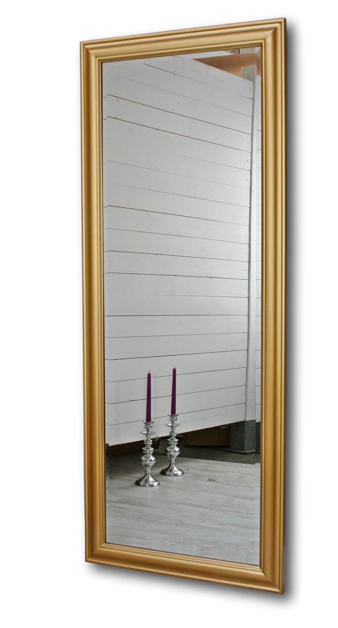elbmöbel Wandspiegel Spiegel gold schlicht 150cm