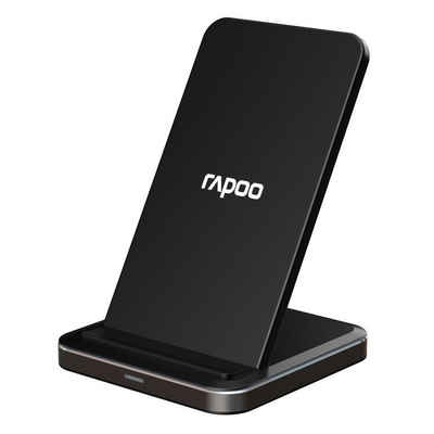 Rapoo XC220 Kabelloser QI Dual-Ladestand, 10W, schwarz Wireless Charger