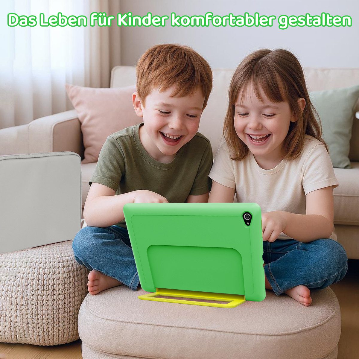 BUFO 10 Zoll 24(3+21)GB RAM+64GB ROM 1280x800 HD-Display Android16 Kinder Tablet (10,1", 64 GB, Android 16, WIFI, Anti-Blaulicht, Vorinstallierte Kinder Lernsof – Bild 4 von 5