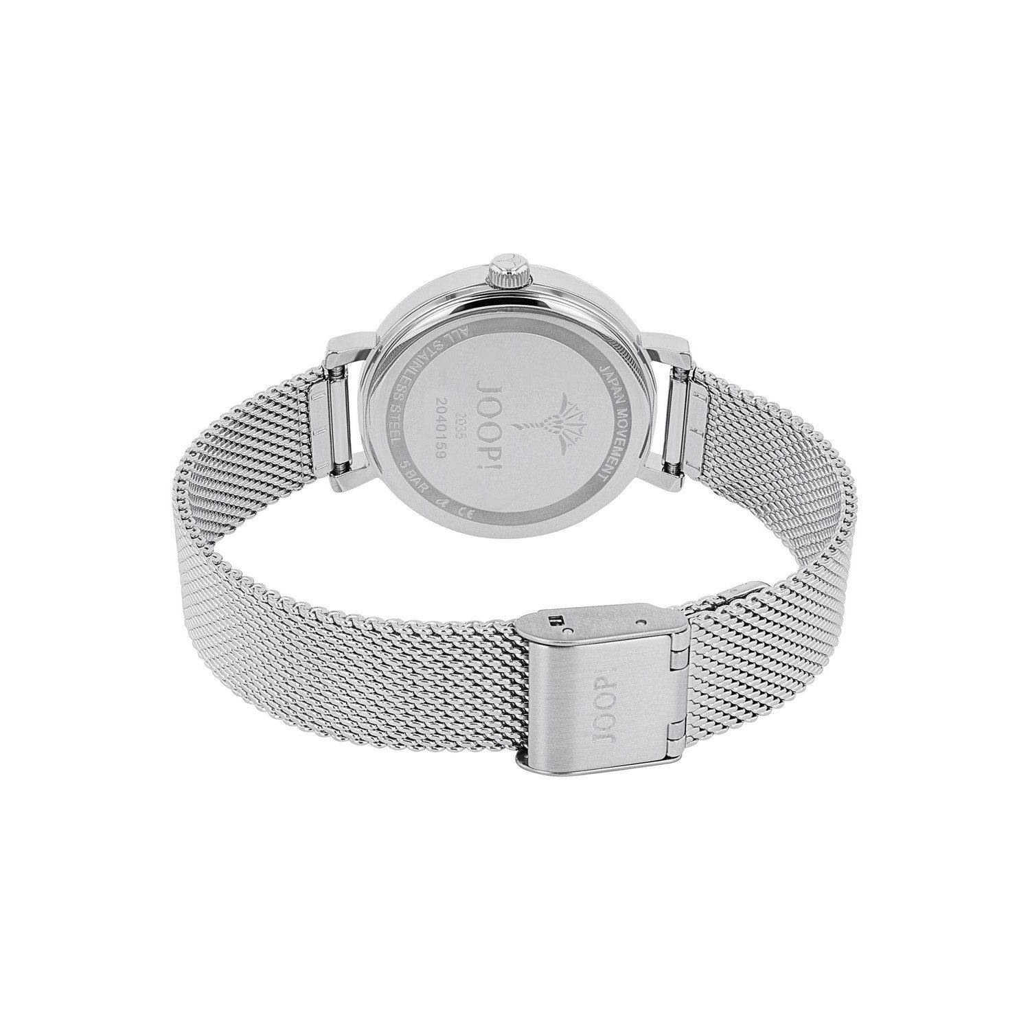 JOOP! Quarzuhr 2040159, Armbanduhr, Damenuhr, Edelstahlarmband, analog