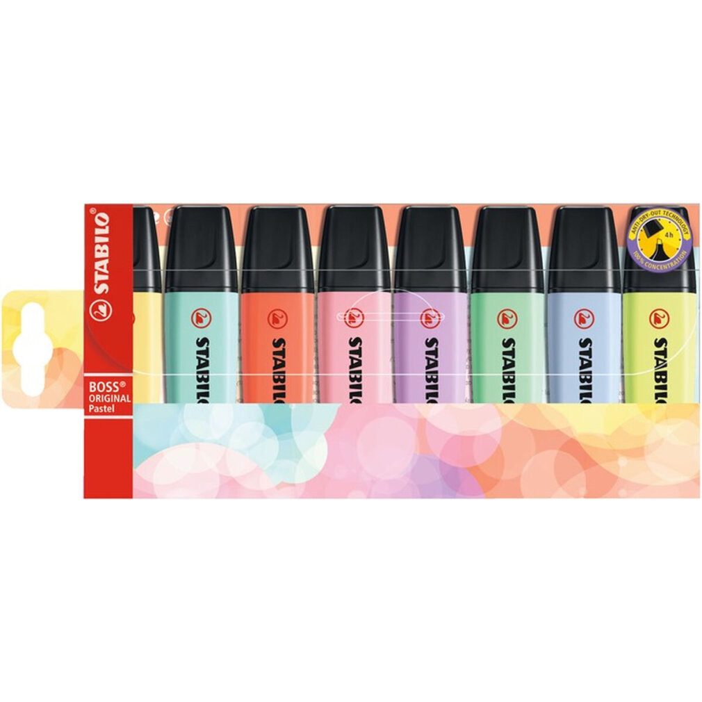 Thumbnail - STABILO Marker Boss Textmarker 7083 8er Etui Pastell