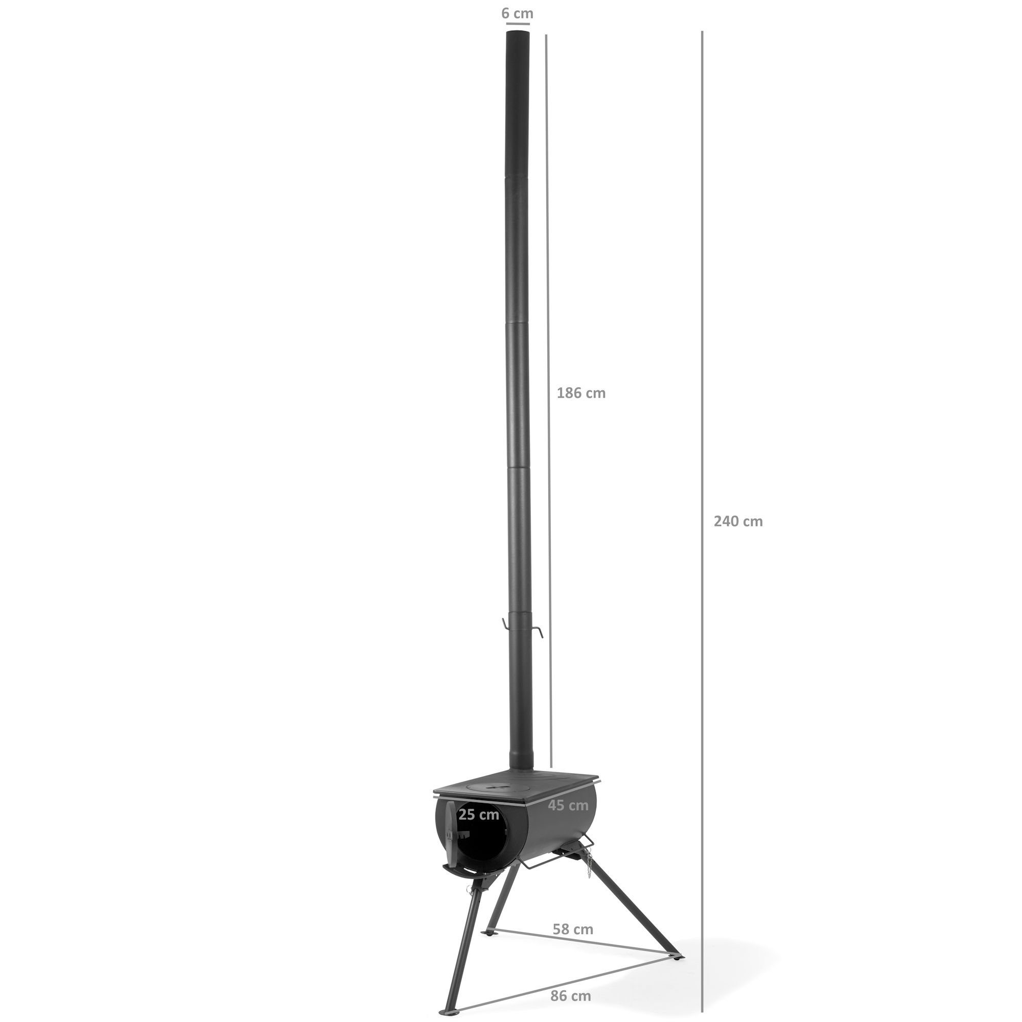 CampFeuer Feuerstelle Zeltofen, 58 x 86 günstig online kaufen