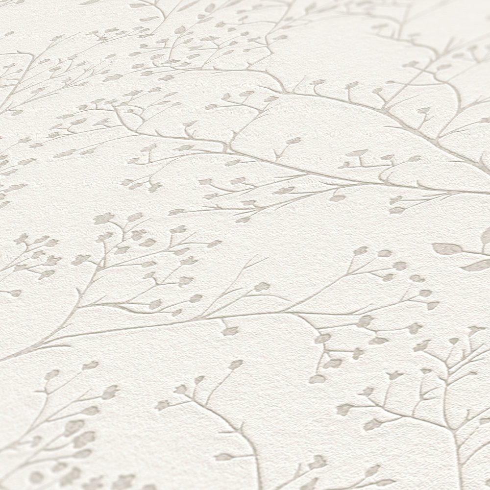 Vliestapete Trendwall 2 Blumen Vintage Rosa Glänzend FSC® günstig online kaufen