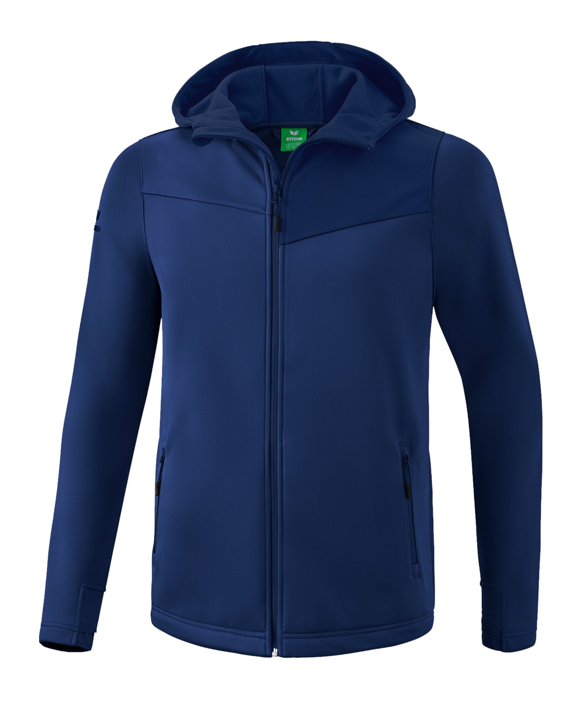 Erima Sweatjacke Performance Softshelljacke blau