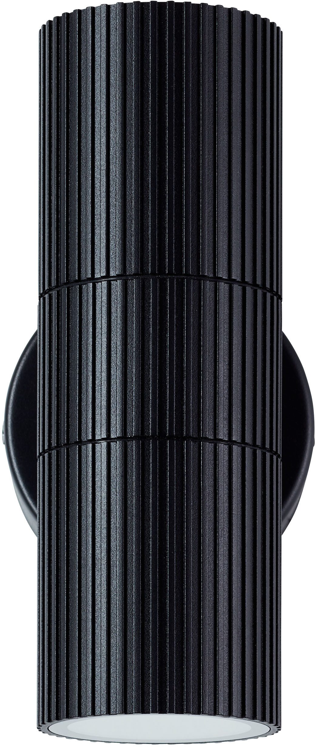 OTTO home Außen-Wandleuchte Kallina - Außenleuchte in schwarz, ohne Leuchtmittel, Up- & Down Light, GU10, IP44, Aluminium/Glas, Außenlampe, Wandlampe – Bild 5 von 5