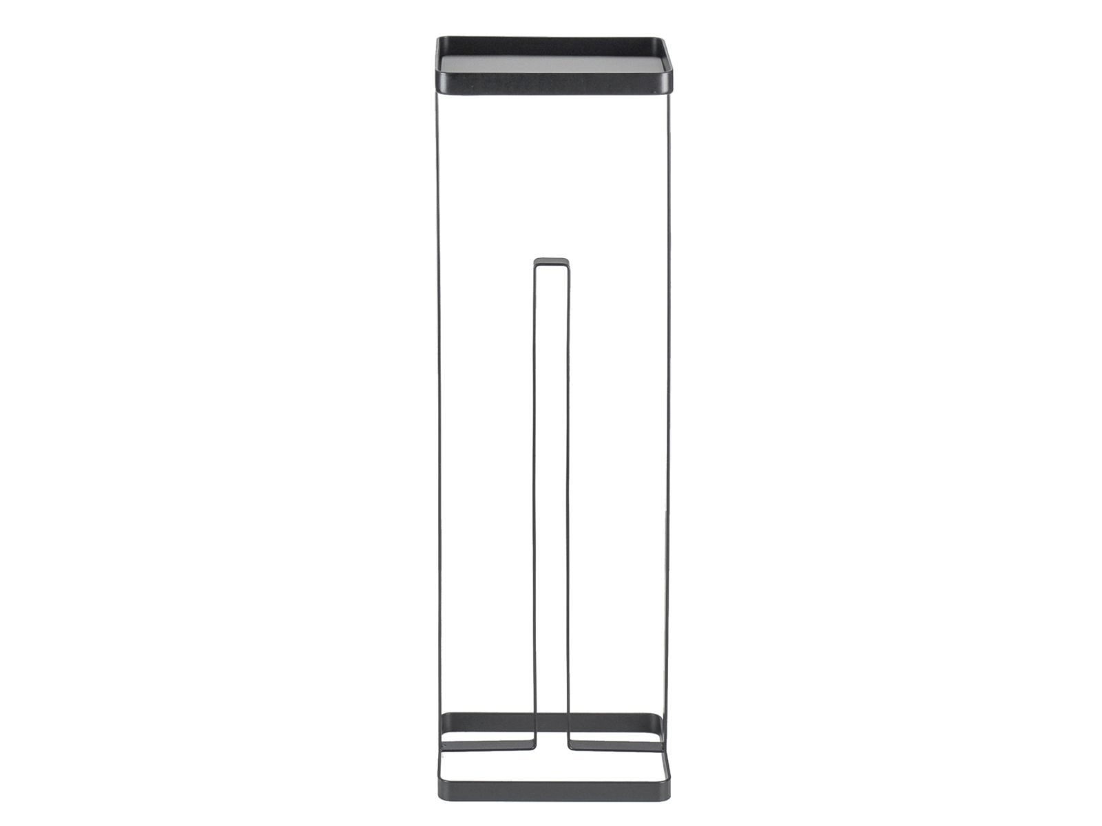 Yamazaki Toiletten-Ersatzrollenhalter Tower Toilettenpapierständer Toilettenpapierhalter mit Ablage, Ablagefläche für Handy, Uhr, Schlüssel, freistehend, Metallgestell