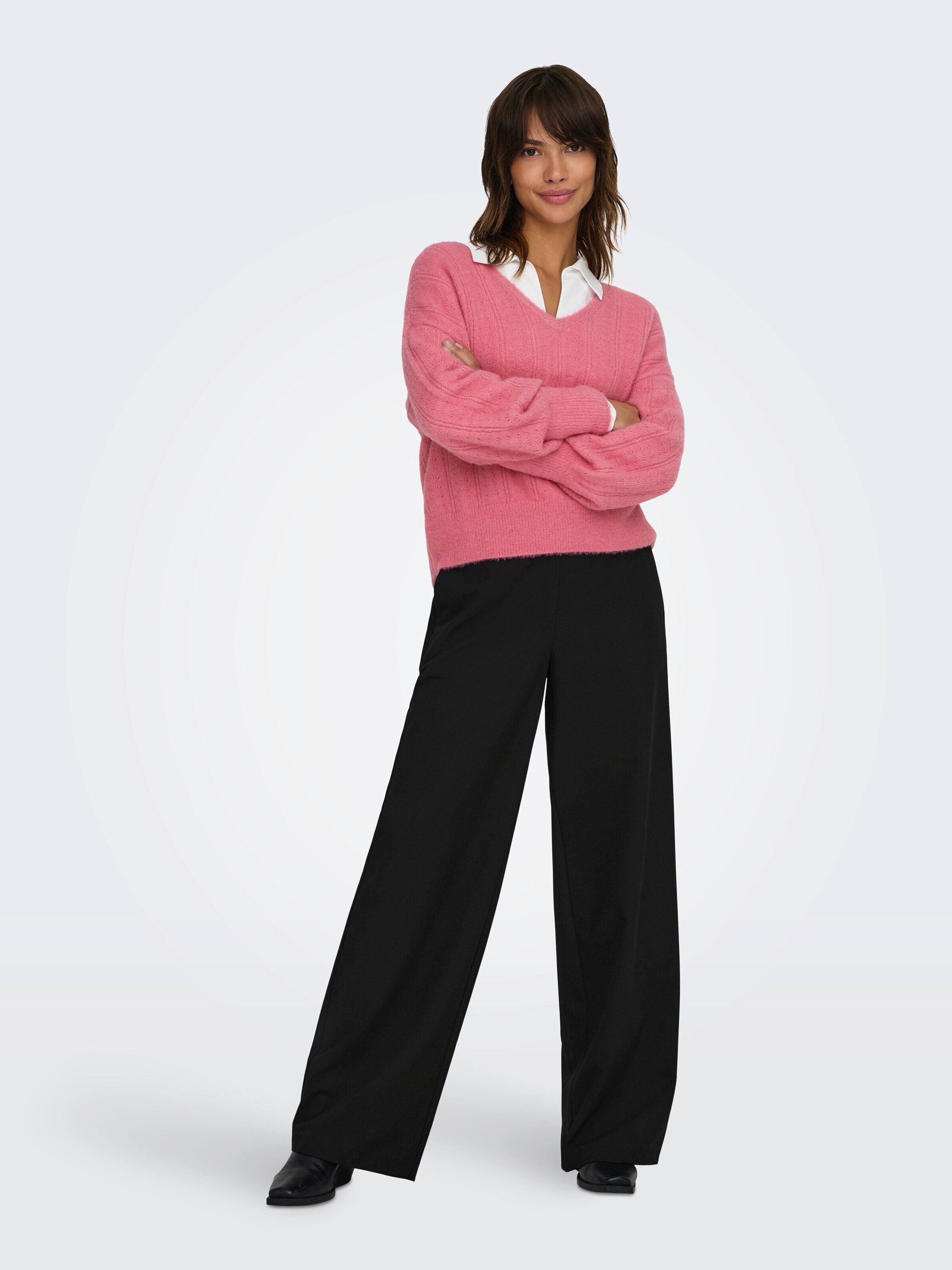 ONLY Strickpullover ONLDICTE (1-tlg) Lochmuster günstig online kaufen