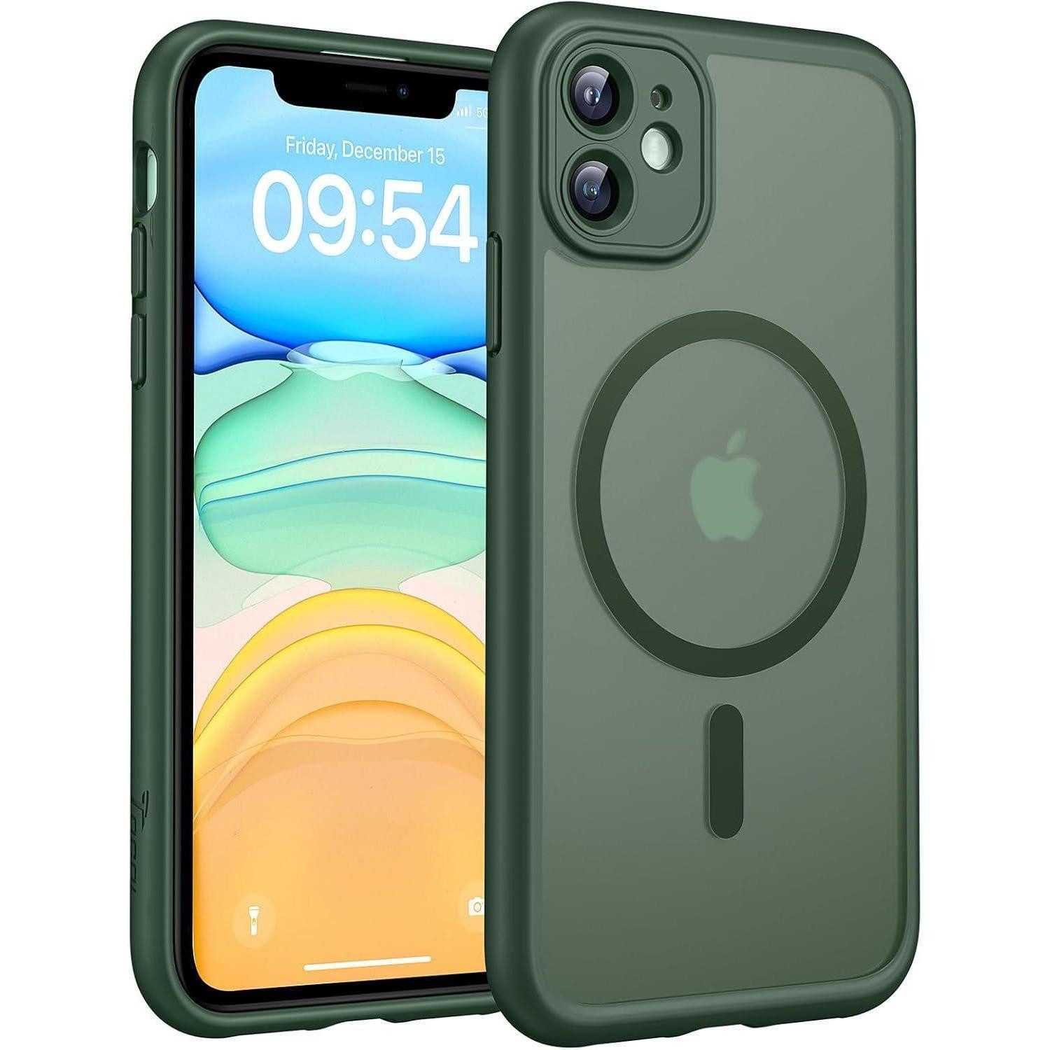 LuxusKollektion Handyhülle iPhone 11 Hülle MagSafe Alpengrün