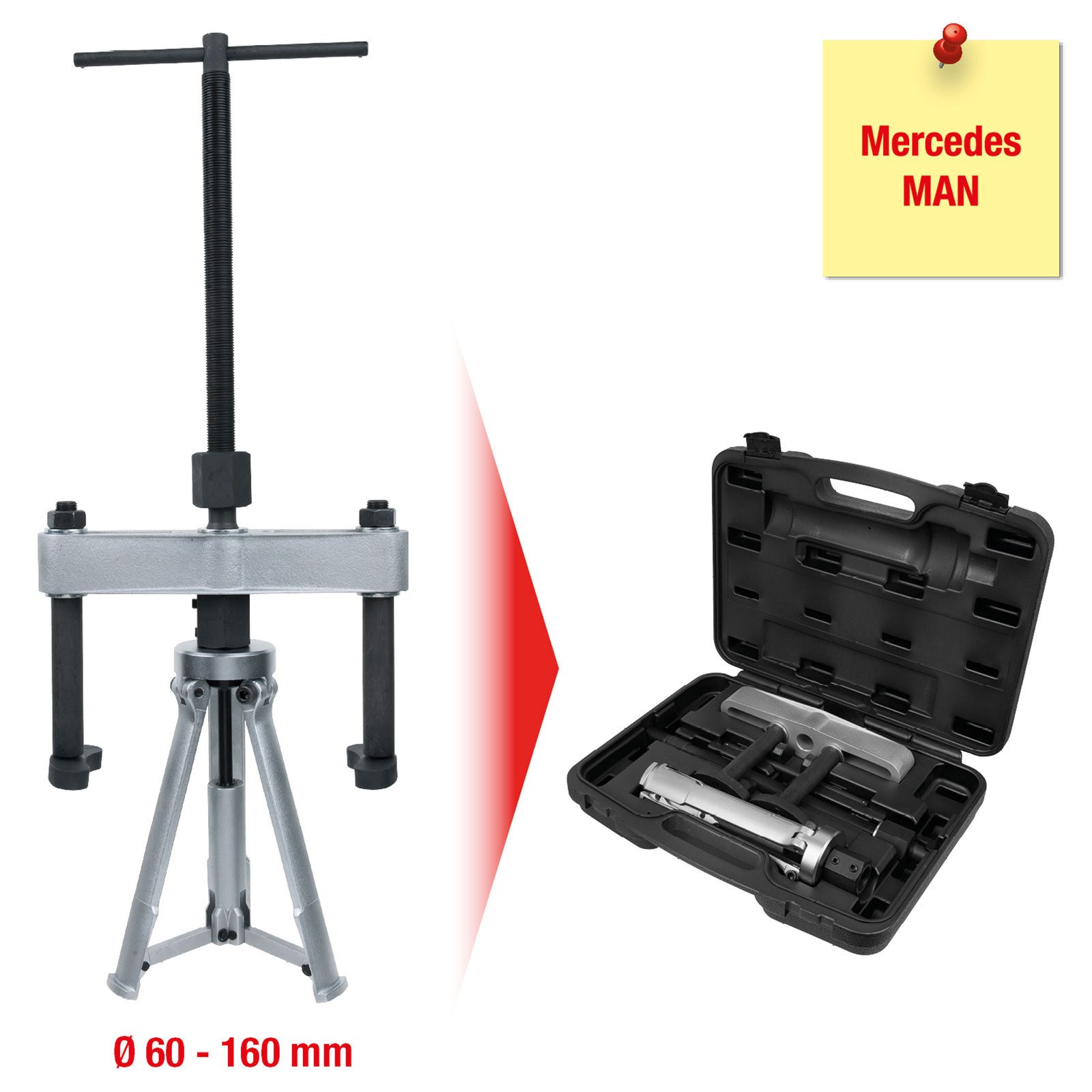 Thumbnail - KS Tools Montagewerkzeug KS TOOLS Zylinderbuchsen-Auszieher-Satz 6tlg. - 460.1815