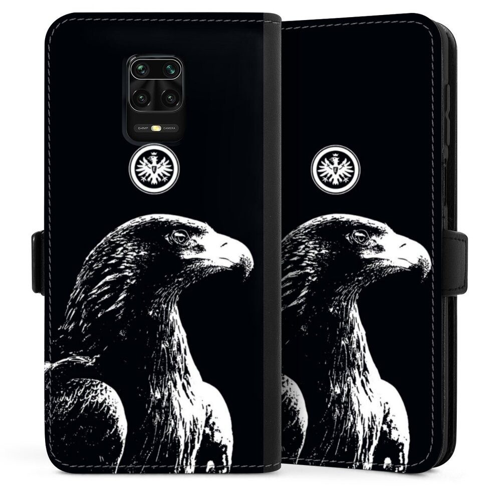 DeinDesign Handyhülle Eintracht Frankfurt Offizielles Lizenzprodukt Attila SGE Attila, Xiaomi Redmi Note 9s Hülle Handy Flip Case Wallet Cover