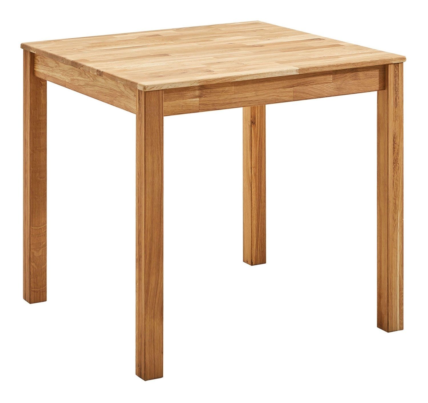 Esstisch MAILO, 80 x 80 cm, massives Eichenholz geölt günstig online kaufen