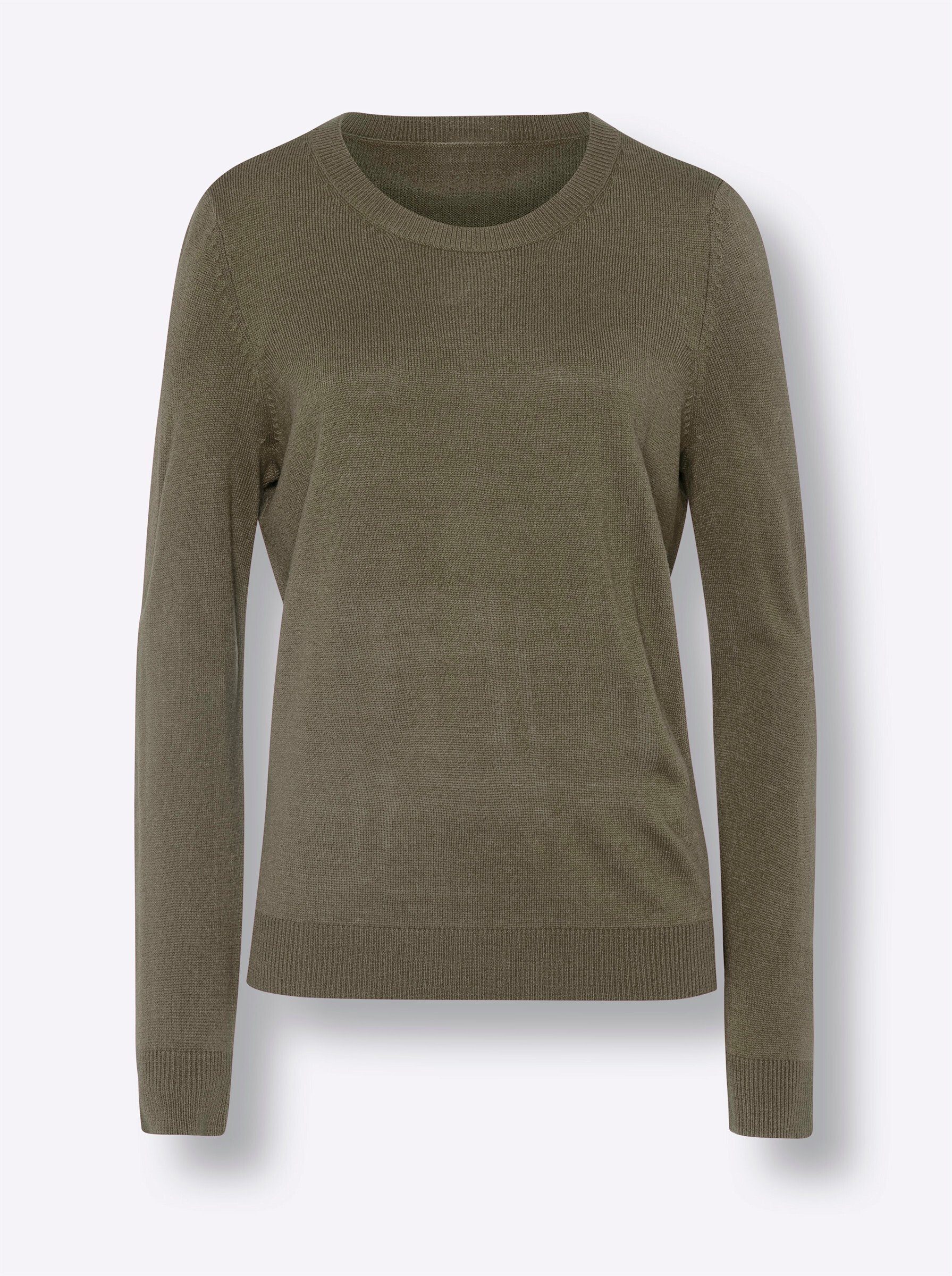 Sieh Strickpullover an! khaki