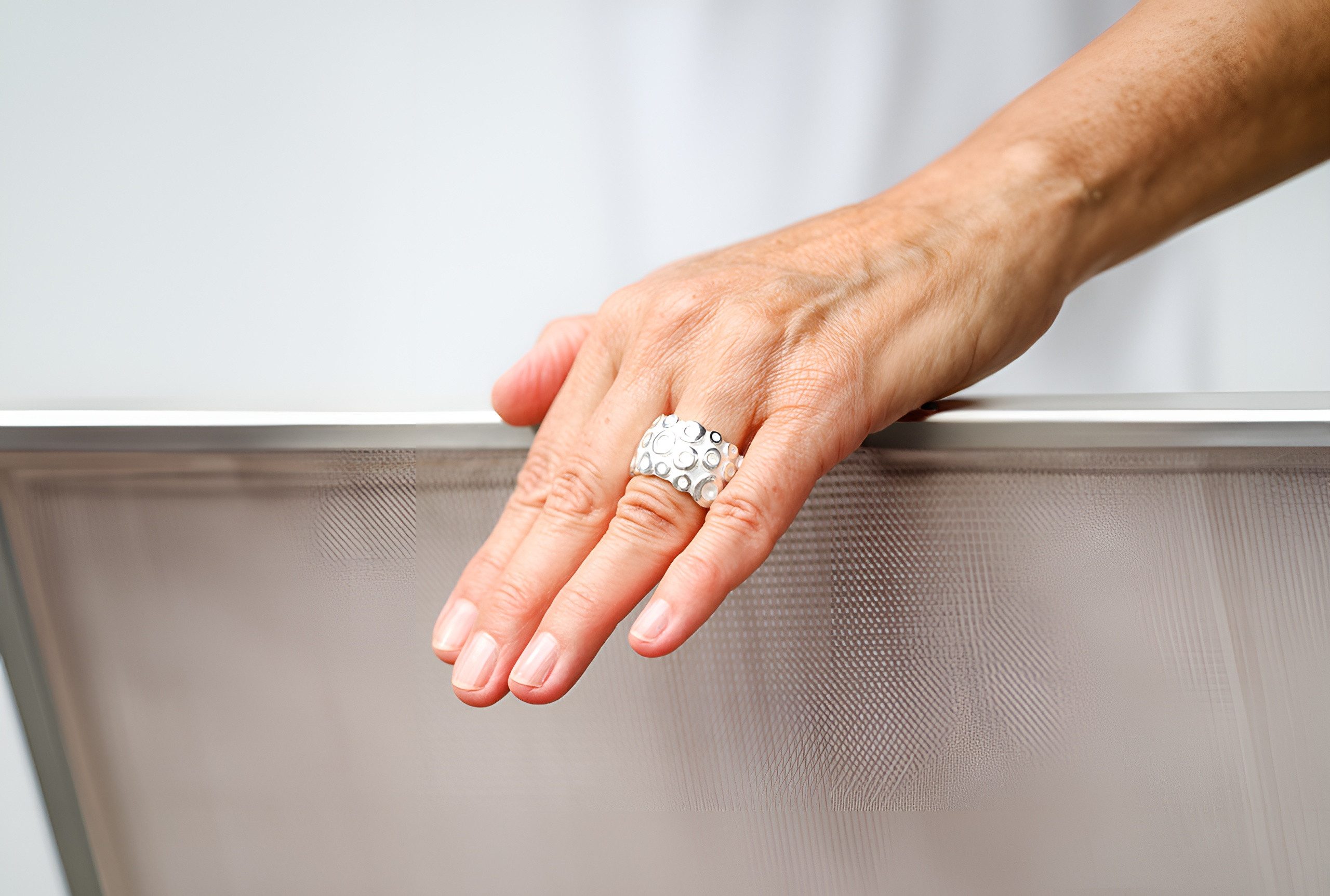 SILBERMOOS Silberring Zauberhafter Bandring mit Kreisstrukturen, günstig online kaufen