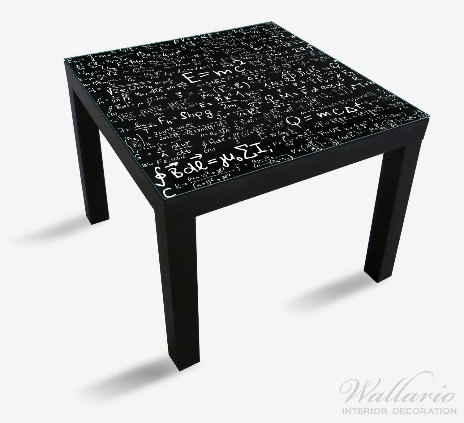 geeignet Relativitätstheorie Wallario Tisch St), Ikea (1 Tischplatte Lack Formeln Mathematische  für
