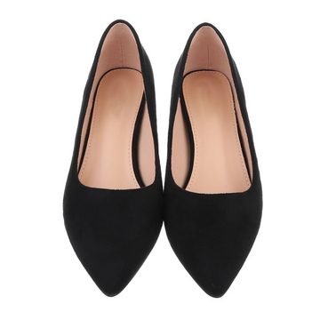 Ital-Design Damen Abendschuhe Elegant Pumps Blockabsatz Klassische Pumps in Schwarz