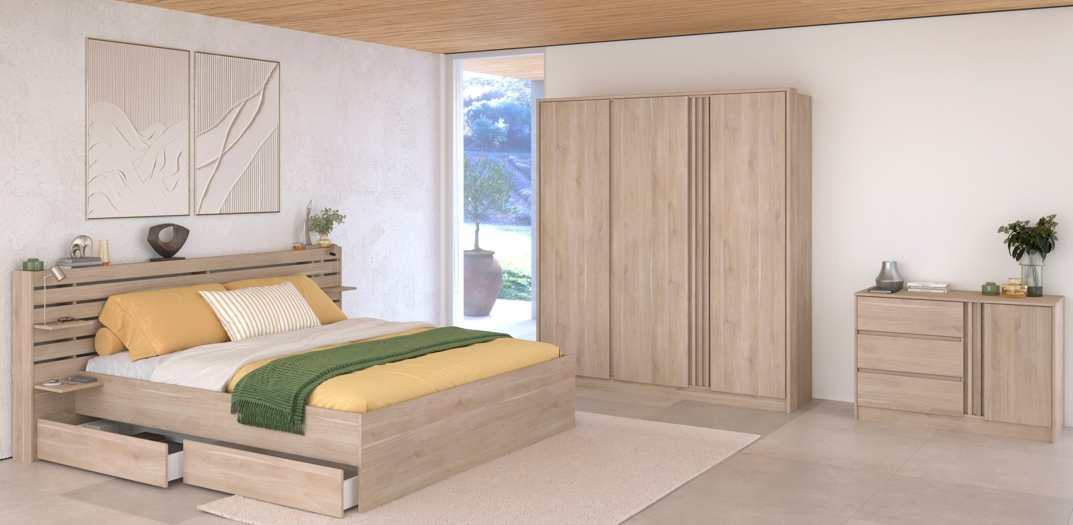 Parisot Schlafzimmer-Set Escale 27, (4-tlg)