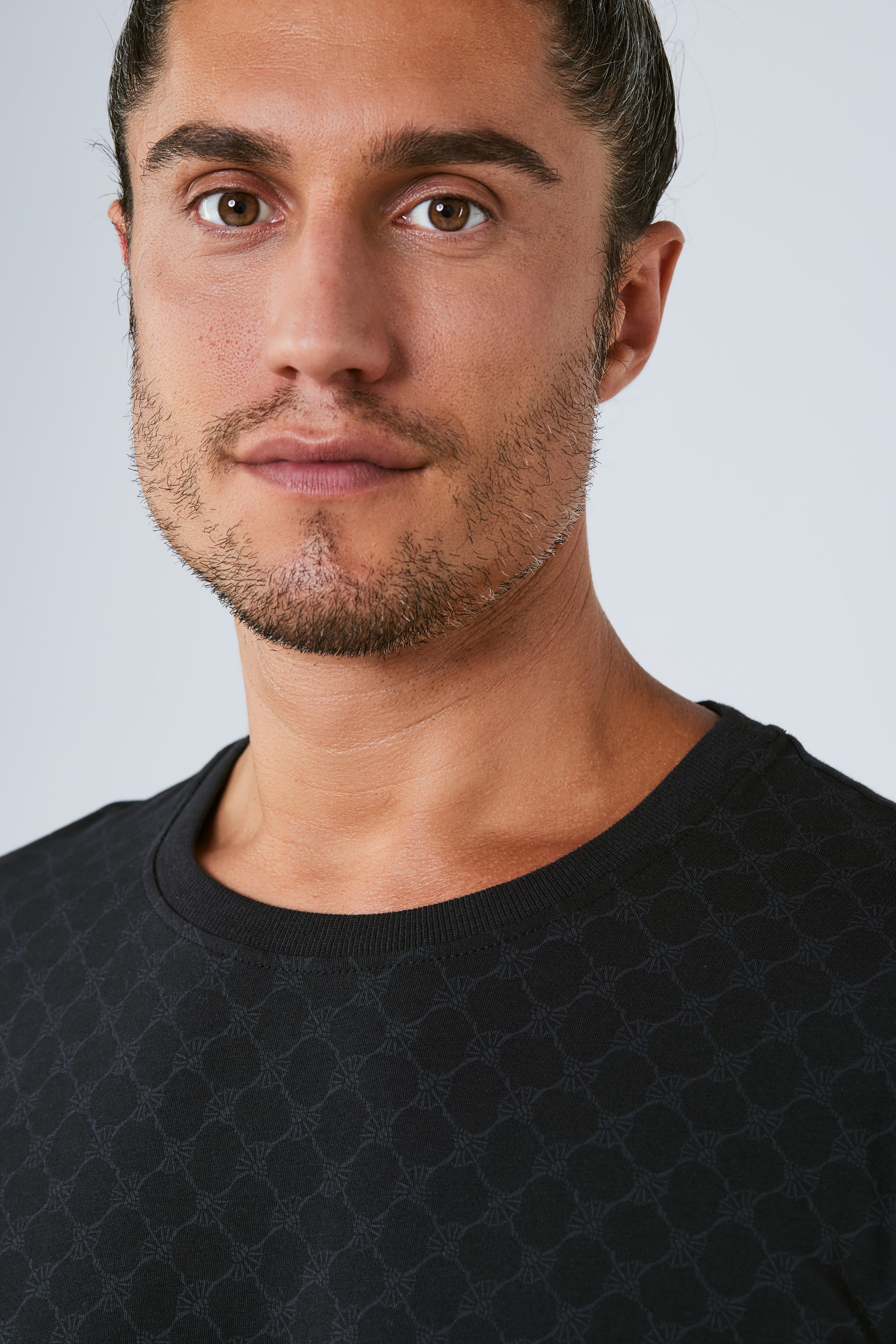 JOOP! T-Shirt Leisure mit Cornflower-Alloverprint, Regular Fit, kurzärmelig – Bild 4 von 5