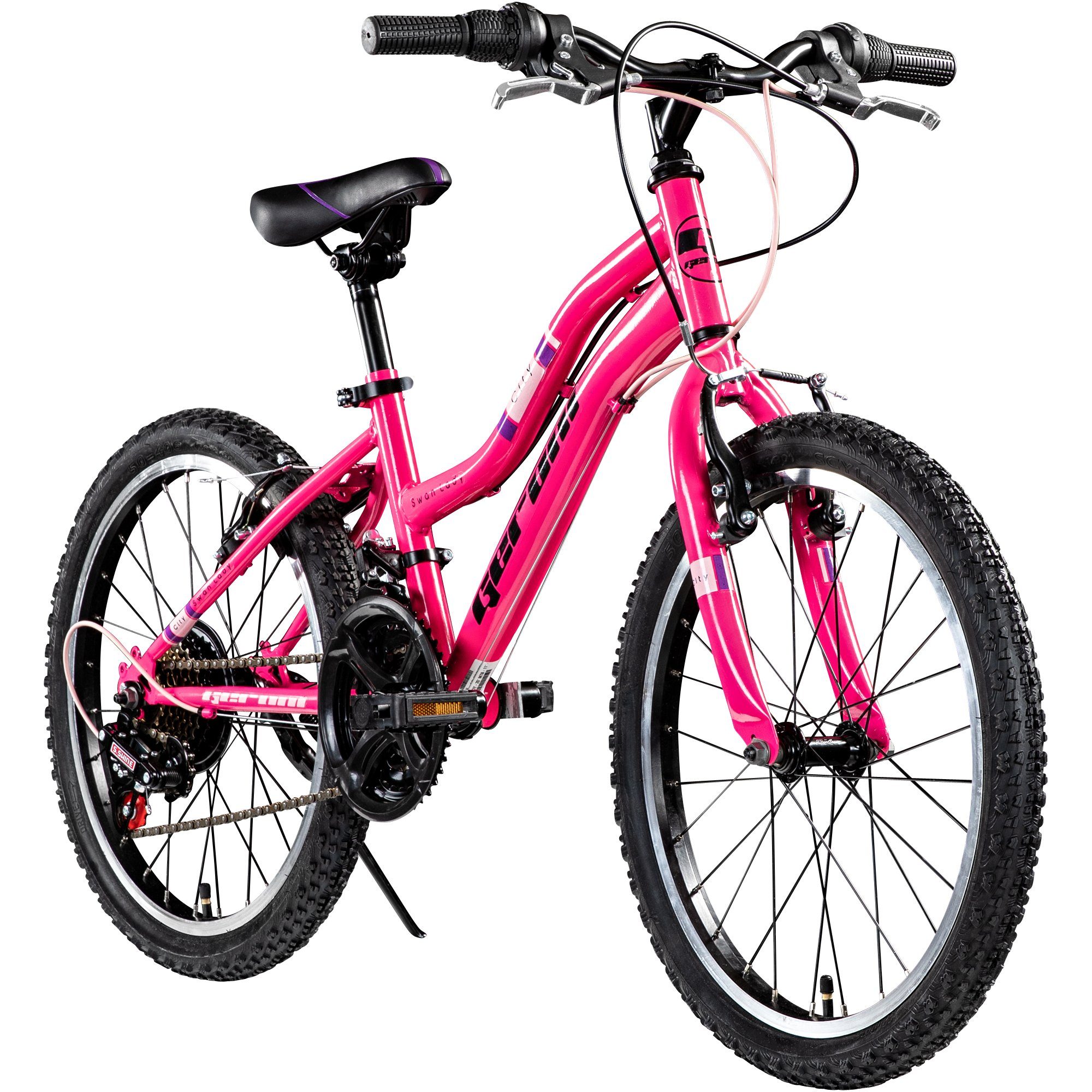 Geroni Mountainbike »Swan Lady«, 21 Gang, Kettenschaltung, Kinderfahrrad  Mädchenfahrrad Cityrad Kinderräder MTB Fahrrad Kinderrad 21 Gang Schaltung  online kaufen | OTTO