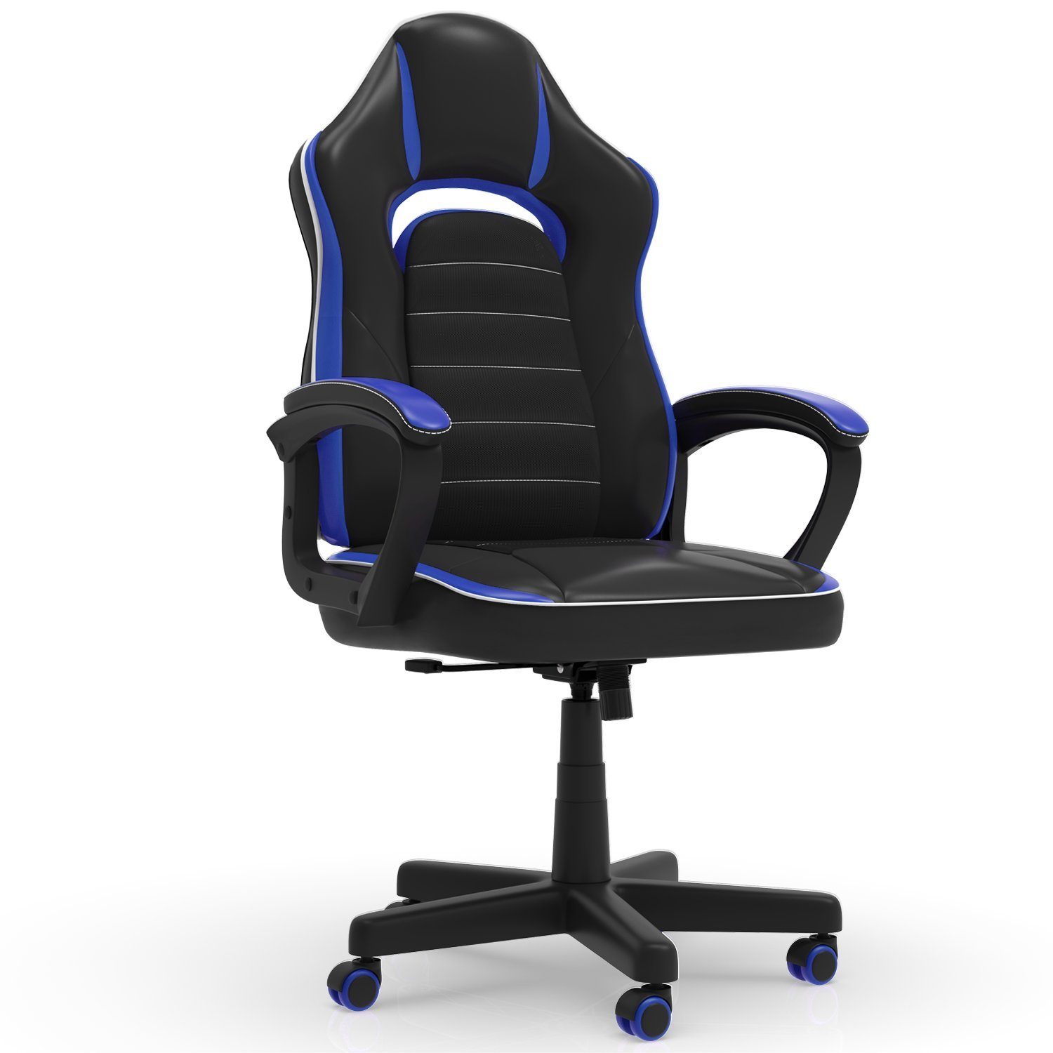 HOMALL Gaming-Stuhl Gaming-Stuhl, ergonomischer Bürostuhl, gepolsterter Sitz, 120kg Blau