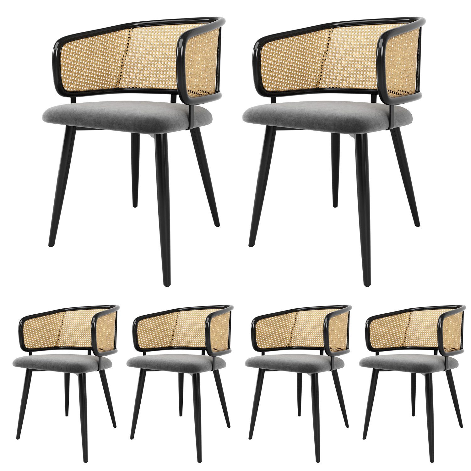Flieks Esszimmerstuhl (Set, Eisengestell, 6 St), günstig online kaufen
