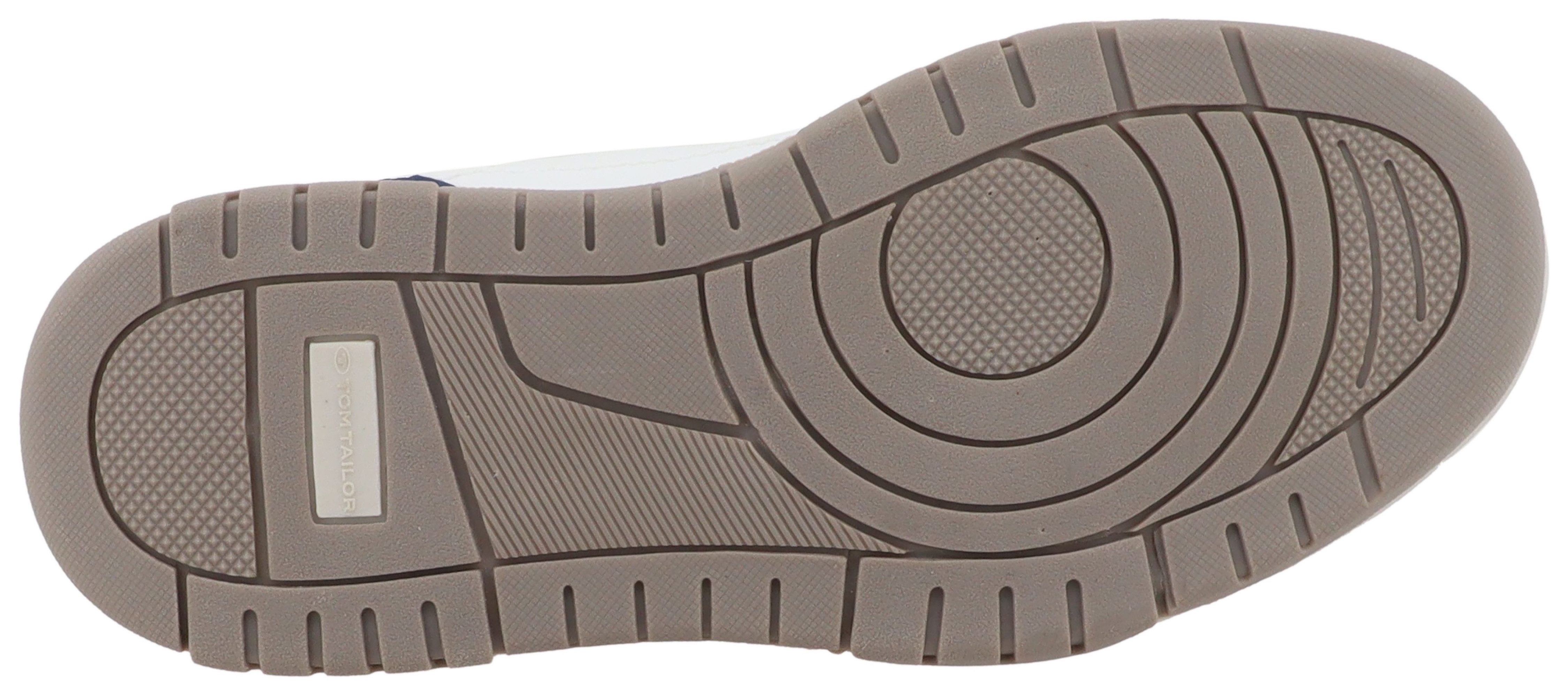 TOM TAILOR Winnie Sneaker Freizeitschuh, Halbschuh mit modischen Kontrastbesätzen